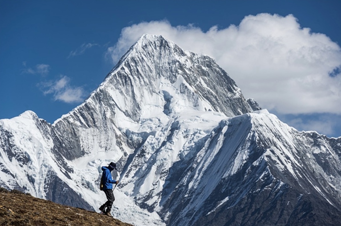 The sacred mountain, and the ice it left behind