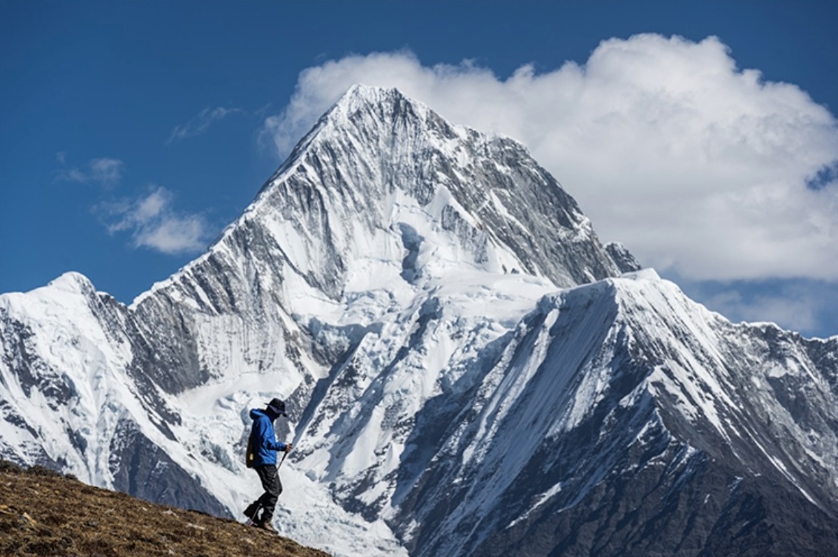 The sacred mountain, and the ice it left behind