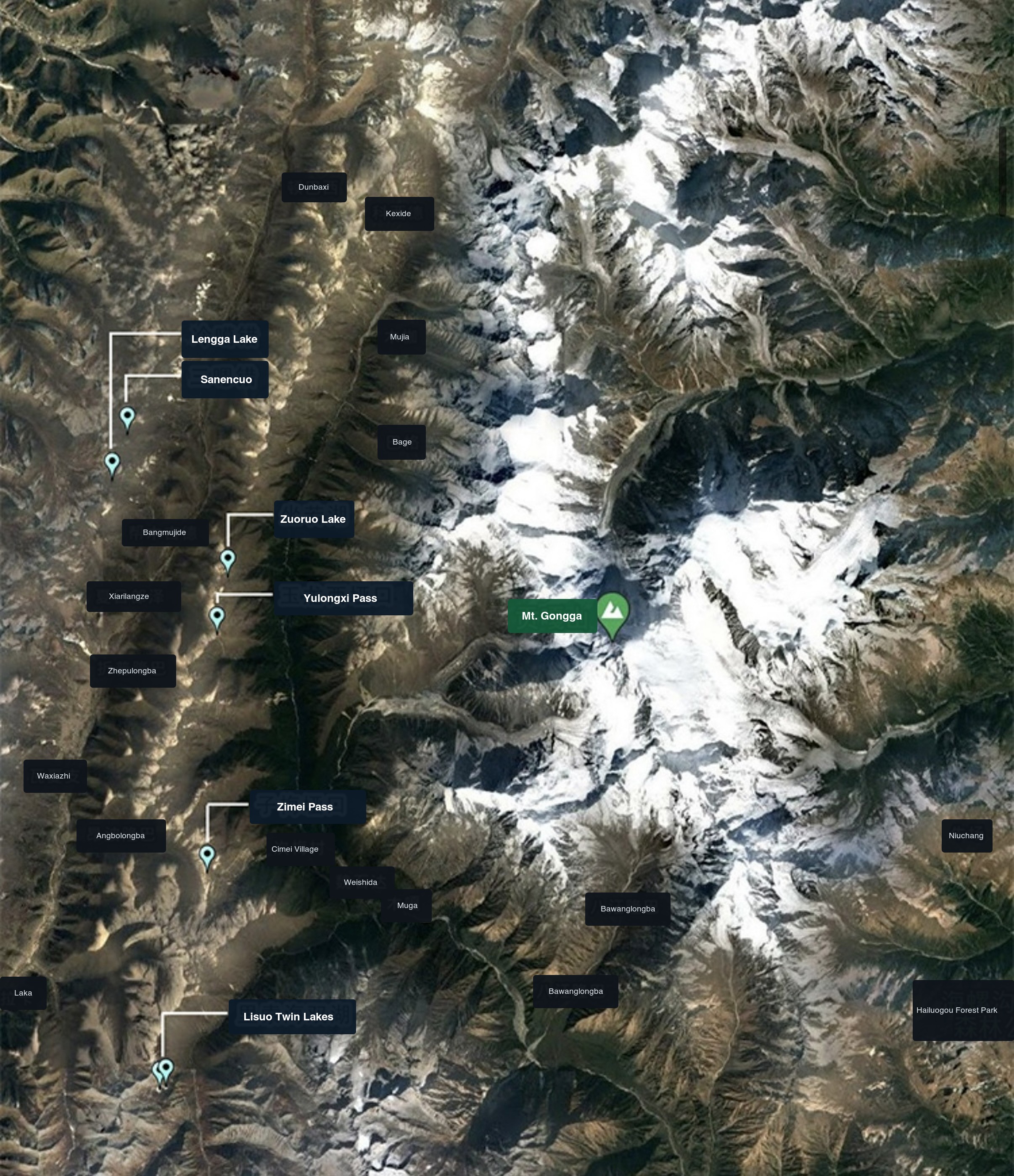 Where Gongga Five Lakes · 6-Day Trek is located in China