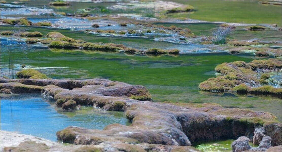 Quanhuatan (4,100 m) — travertine pools