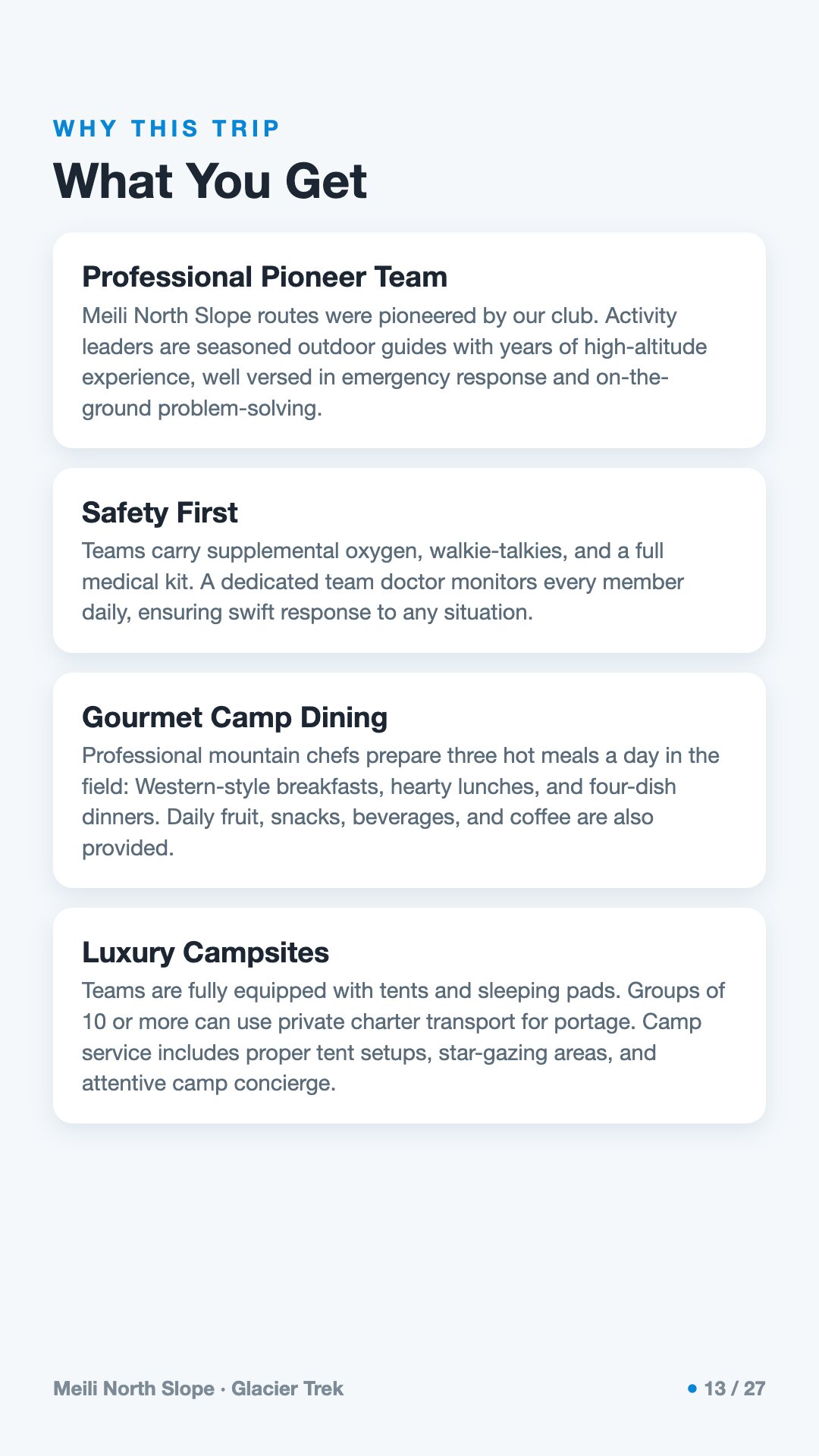 Meili North Slope · Glacier Trek — 13